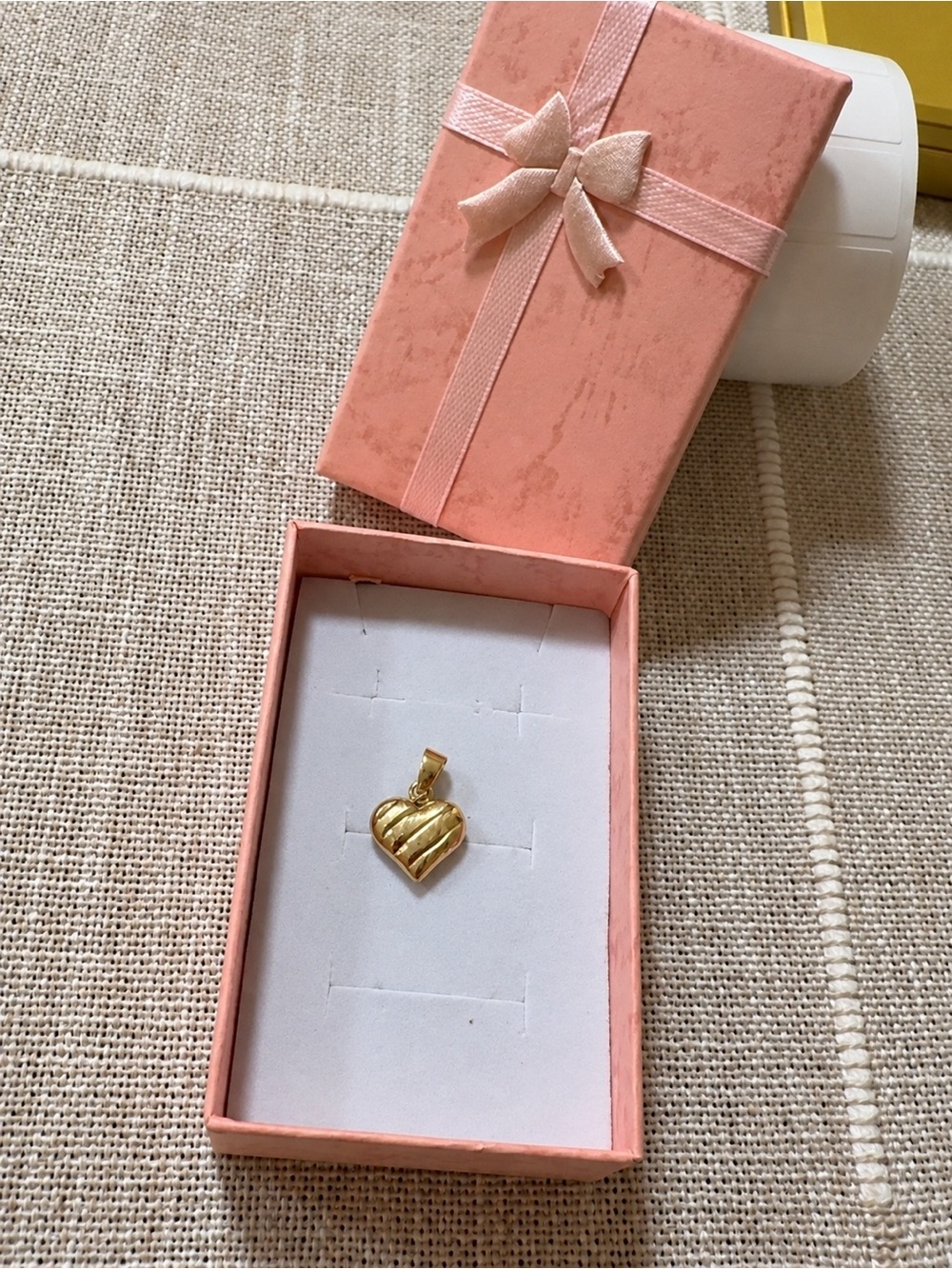 10k Gold Heart Pendant Necklace Charm - Women's Jewelry